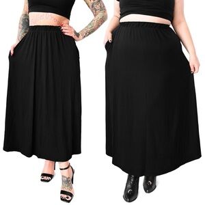 Foxblood Basic Witch maxi skirt 4x plus goth witchy